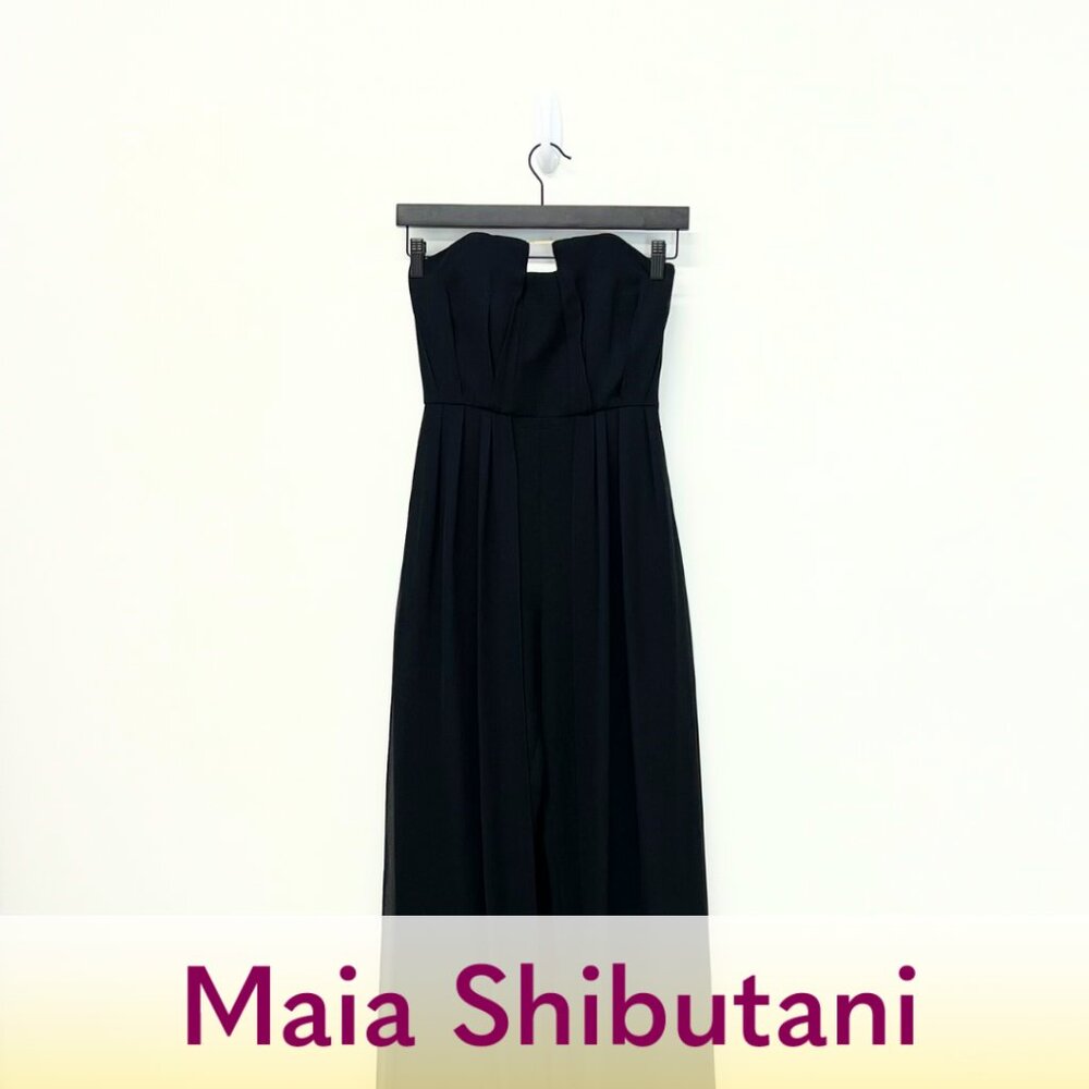 Halston Heritage Maxi Black Dress
